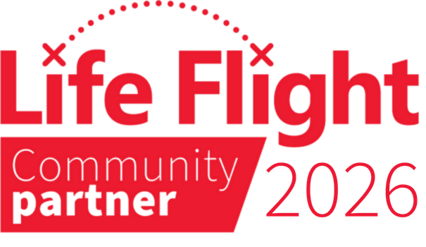 Life Flight 2026 Community Partner Logo 2026 RED